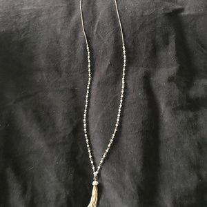 Long costume necklace